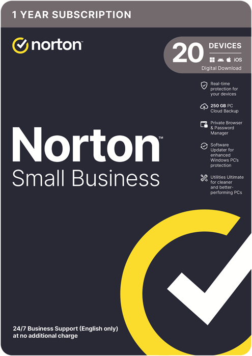 Norton Small Business 250GB AU 1 User 20 Devices 12 Months