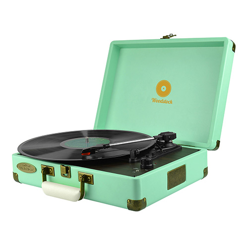 (LS)mbeat® Woodstock Retro Turntable Player TIIFFANY BLUE Speakers: Built in 2 speaker Interface: Headphone jack