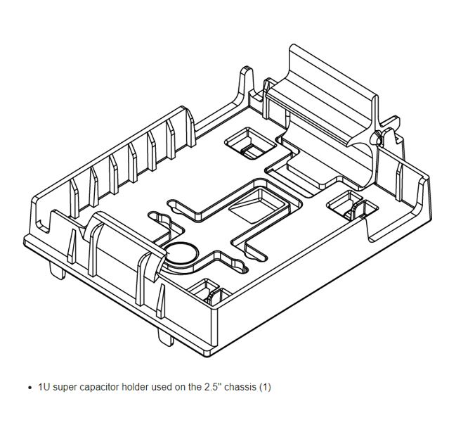LENOVO ThinkSystem SR645 Supercap Holder Kit on 2.5" Chassis