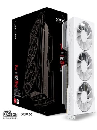 XFX Swift AMD Radeon RX 9070GRE White Triple Fan Gaming Edition with 12GB GDDR6 HDMI 3xDP