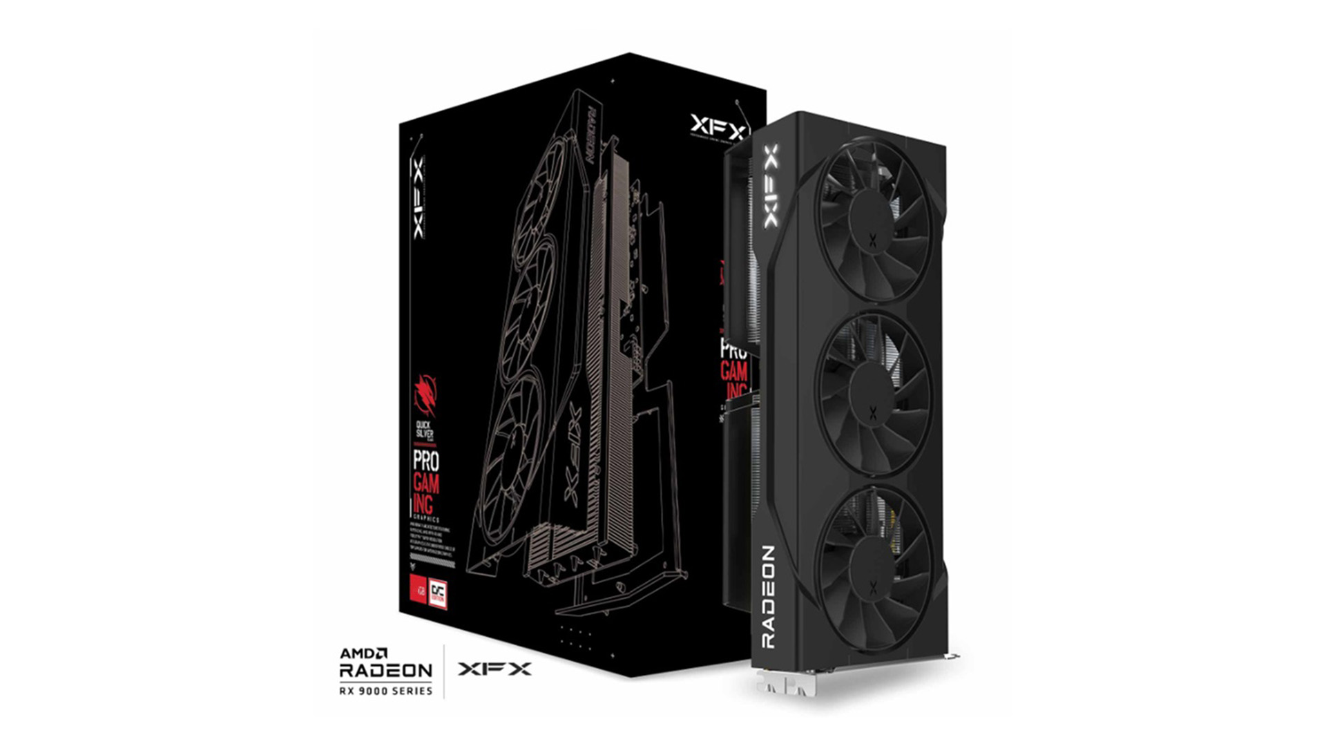 XFX Swift AMD Radeon RX 9060XT OC Triple Fan Gaming Edition with 16GB GDDR6 HDMI 2xDP