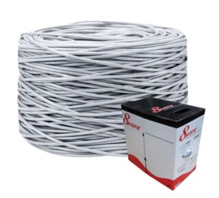 8ware CAT6 UTP Cable 305m Roll - Grey White Full Copper UTP stranded Ethernet LAN Network 24AWG 2x4p pvc Jacket