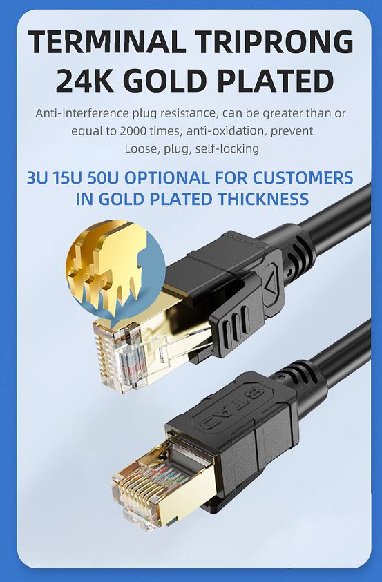 8Ware CAT8 Cable 5m - Grey Color RJ45 Ethernet Network LAN UTP Patch Cord Snagless - Image 4