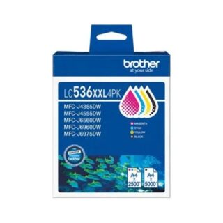 Brother *NEW* LC536XXL 4PK VALUE PACK 1X BLACK