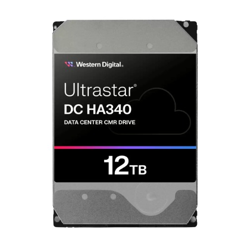 Western Digital 0B47063 Ultrastar DC HA340 Data Center 3.5” SATA HDD - 12TB Read/Wright 150/465 IOPS SATA 267MB/s 7200 RPM WUS721212BLE6L4