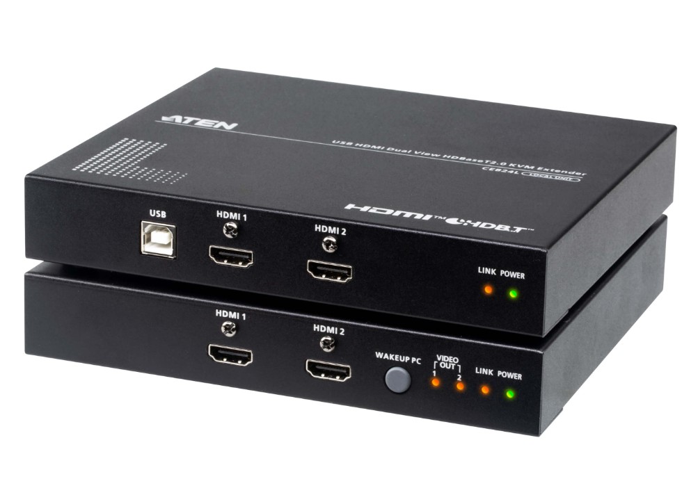 ATEN USB HDMI Dual View HDBaseT™ 2.0 KVM Extender (4K@100m for Single View)