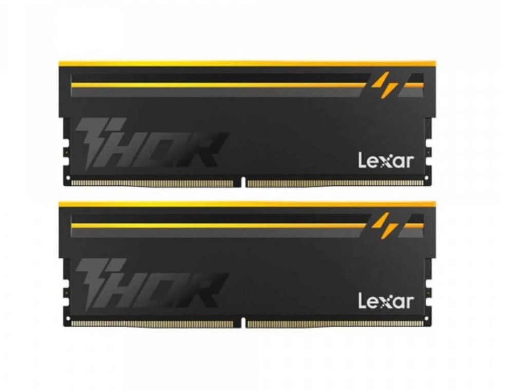 Lexar LD5U16G60C36BV-RGD DDR5 UDIMM 32GB Kit (2 x 16GB) 6000 MT/s 1.4V CL36 THOR G2 OC RGB BLACK INTEL XMP 3.0 AMD EXPO
