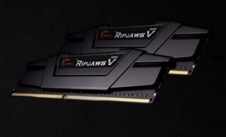 G.SKILL F4-2666C19D-64GVK 64GB (2 x 32GB)/ PC4-21300 / DDR4 2666 Mhz/ Timings 19-19-19-43/ Voltage 1.20V/ Ripjaws V