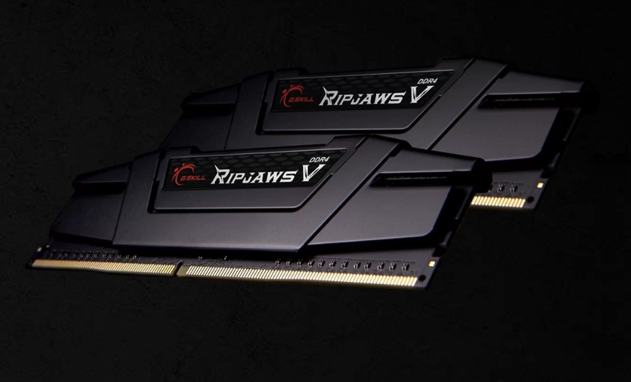 G.SKILL F4-2666C19D-64GVK 64GB (2 x 32GB)/ PC4-21300 / DDR4 2666 Mhz/ Timings 19-19-19-43/ Voltage 1.20V/ Ripjaws V