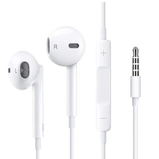 USP Pisen Half-in-Ear 3.5mm Earphones - White
