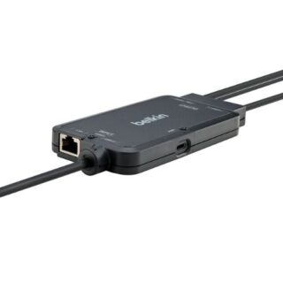 Belkin Cybersecurity and Secure KVM TAA KVM Dock USB-C® to (2) DP/USB-B Cables w/ RJ45 and Power - Black(F1DN2CCBL-CPN6t)