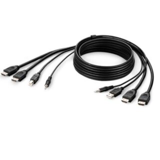 Belkin Cybersecurity and Secure KVM TAA DUAL HDMI/USB/AUD CBL