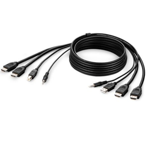 Belkin Cybersecurity and Secure KVM TAA DUAL HDMI/USB/AUD CBL