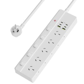 USP 16-in-1 Surge Protector Power Board with 10 AC Outlets 6 USB Ports -(PB10S2A4C)