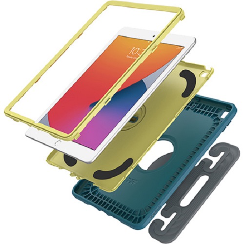 OtterBox Kids EasyGrab Apple iPad (10.2") (9th/8th/7th Gen) Case Galaxy Runner Blue (Blue/Green) - (77-81187)