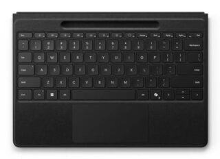 Microsoft Surface Pro Flex Keyboard for PRO 12/11/10/9/8 Surface Typecover with Slim Pen 2 storage and charging tray backlit wireless BT Black-No PEN